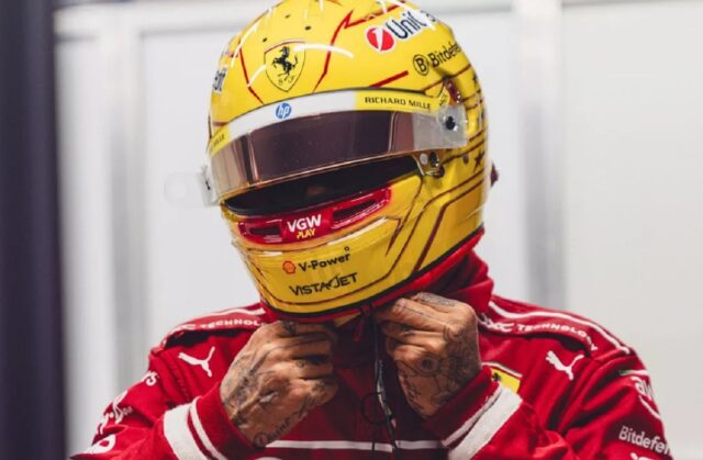 Hamilton sufrió un accidente en las pruebas de Ferrari