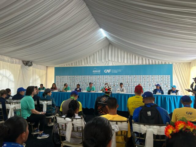 Magaly García y Johnatas De Oliveira Cruz brillaron en el Maratón CAF 2025