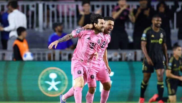 Dos paredes de Segovia para Messi en la victoria del Inter Miami
