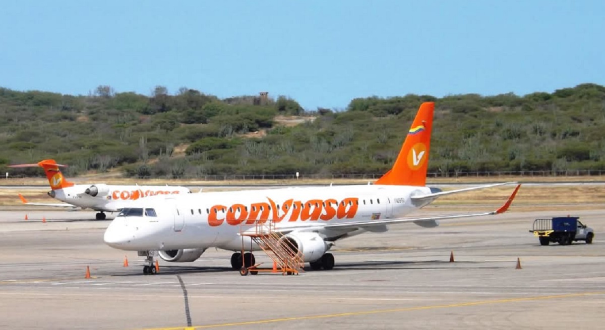 Conviasa utilizará aeronaves Embraer 190, con capacidad para 104 pasajeros que vayan desde Venezuela a México Foto Archivo