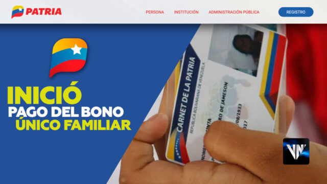Gobierno inició la entrega del Bono Único Familiar