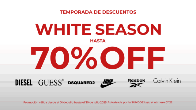 Vuelve la temporada de descuentos a Galería Avanti con White Season por todo el mes de julio