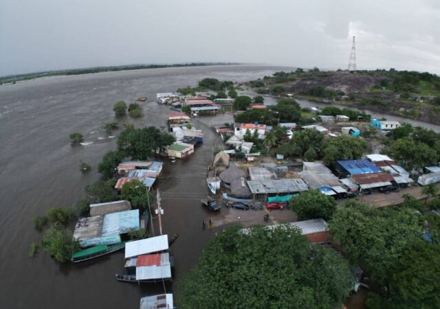 Río Orinoco exceeded flood level and left almost 200 families affected in Amazonas