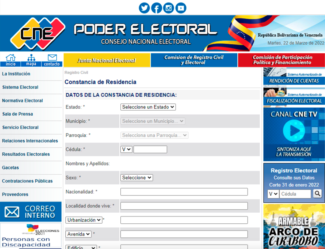 constancia de residencia