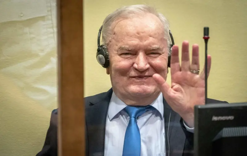 El general serbobosnio Ratko Mladic fue condenado por crímenes de guerra. Getty Images