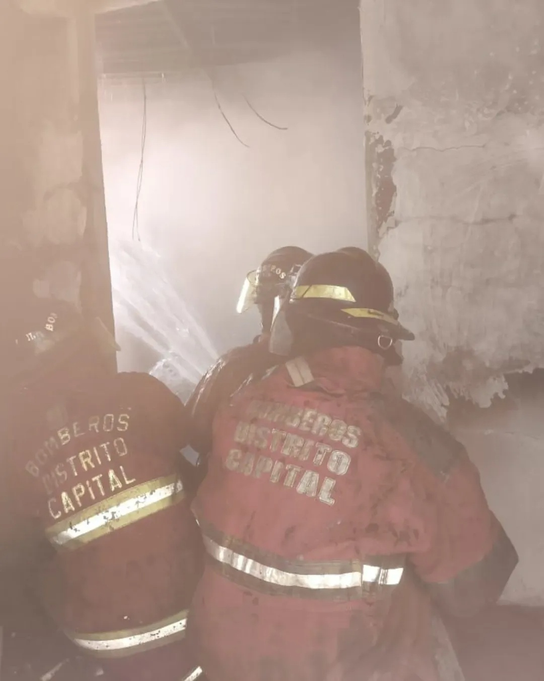 Bomberos rescataron a un perrito durante incendio en vivienda de Petare