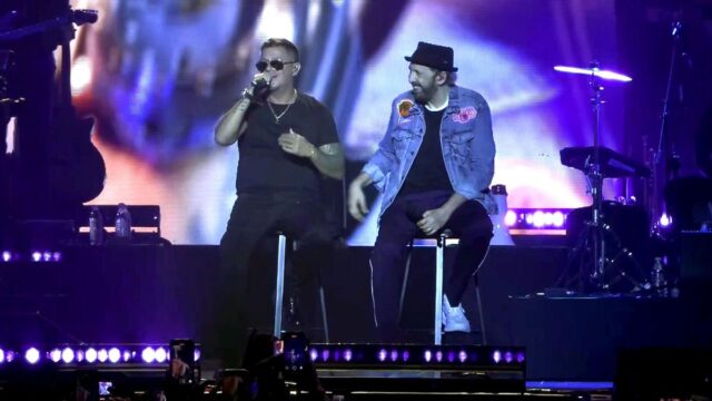 Juan Luis Guerra y Alejandro Sanz cantaron juntos en Madrid