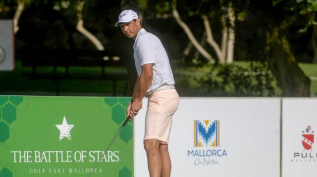 Nadal también destaca como golfista