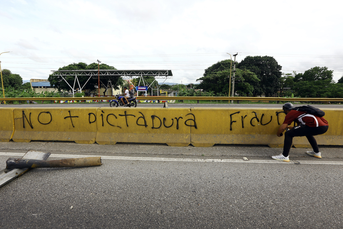 VENEZUELA-ELECTION-VOTE-AFTERMATH-PROTEST