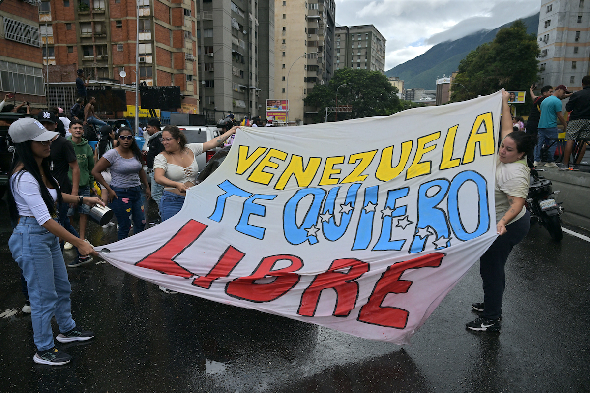 VENEZUELA-ELECTION-VOTE-AFTERMATH-PROTEST