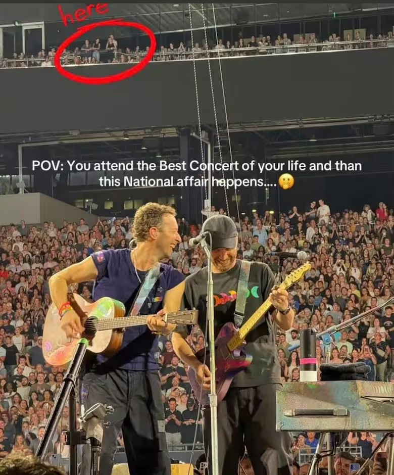 Aparecieron nuevas imágenes de la pareja viral de Coldplay antes de salir en la kiss-cam
