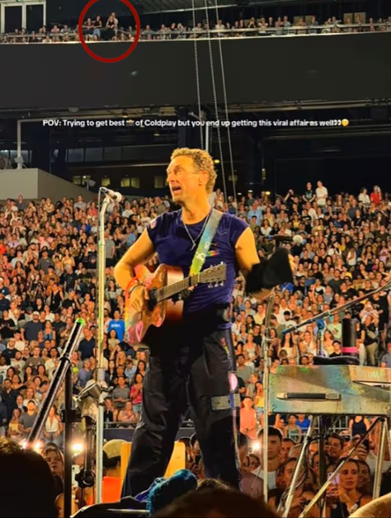 Aparecieron nuevas imágenes de la pareja viral de Coldplay antes de salir en la kiss-cam