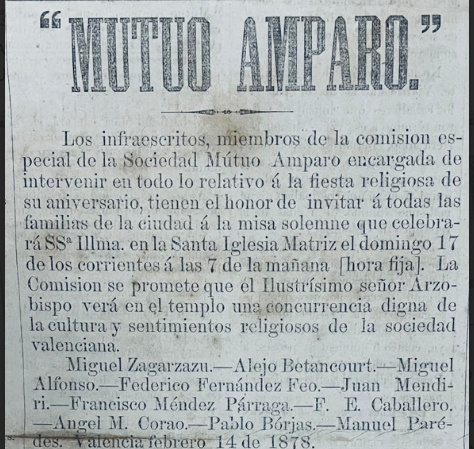 Clubes y sociedades antiguas de Valencia