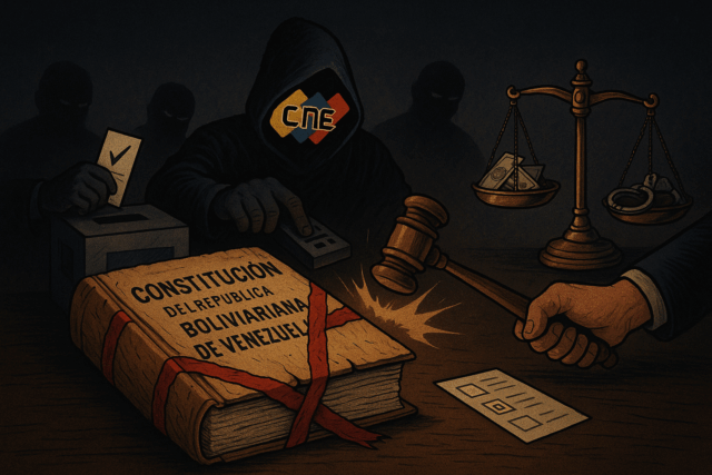 Sobre la destrucción del Estado de derecho y la imposibilidad de que pueda haber elecciones de democracia representativa