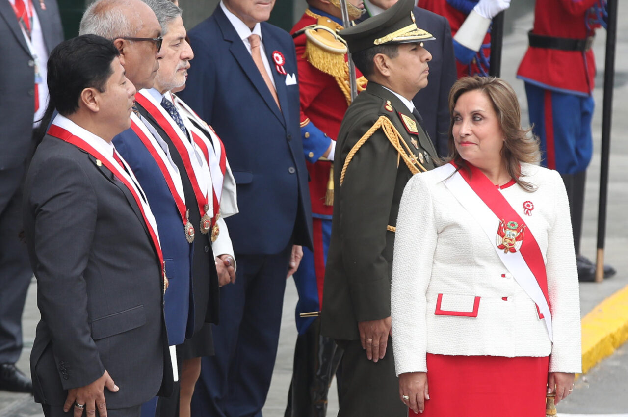 Boluarte inicia su último informe a la nación: "Perú es heredero de los incas y de España"