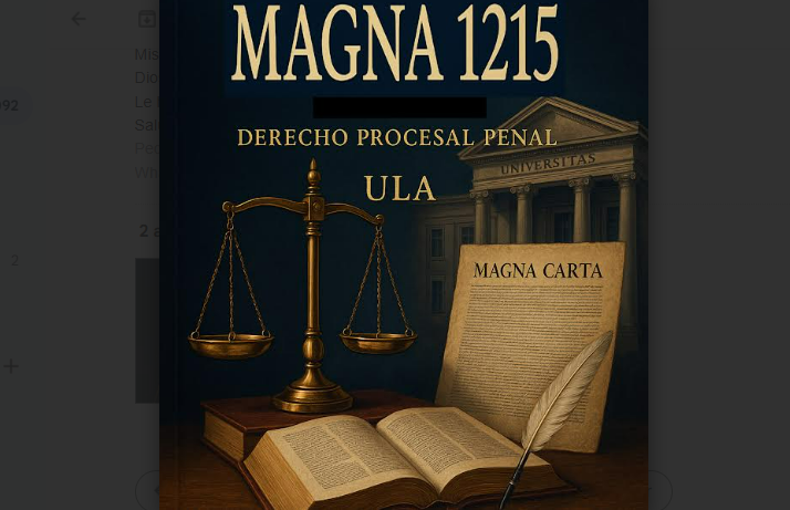 Magna 1215 como legado vivo y plataforma de innovación en Derecho Procesal Penal de la ULA