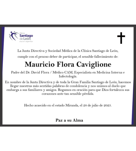 Obituario Mauricio Flora Caviglione