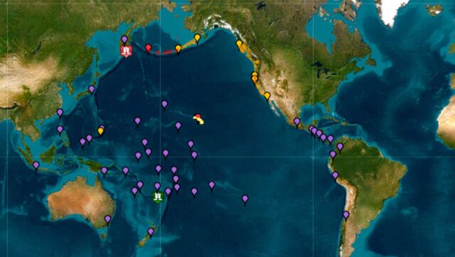 Los países del continente americano que emitieron alerta de tsunami tras potente terremoto en Rusia Los países del continente americano que emitieron alerta de tsunami tras potente terremoto en Rusia