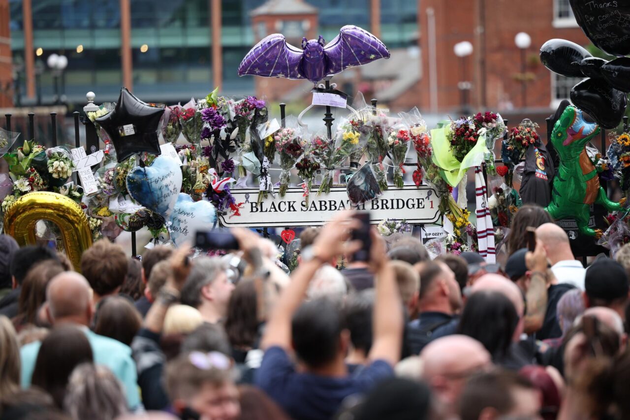 Ozzy Osbourne funeral cortege crosses Birmingham ahead of private funeral