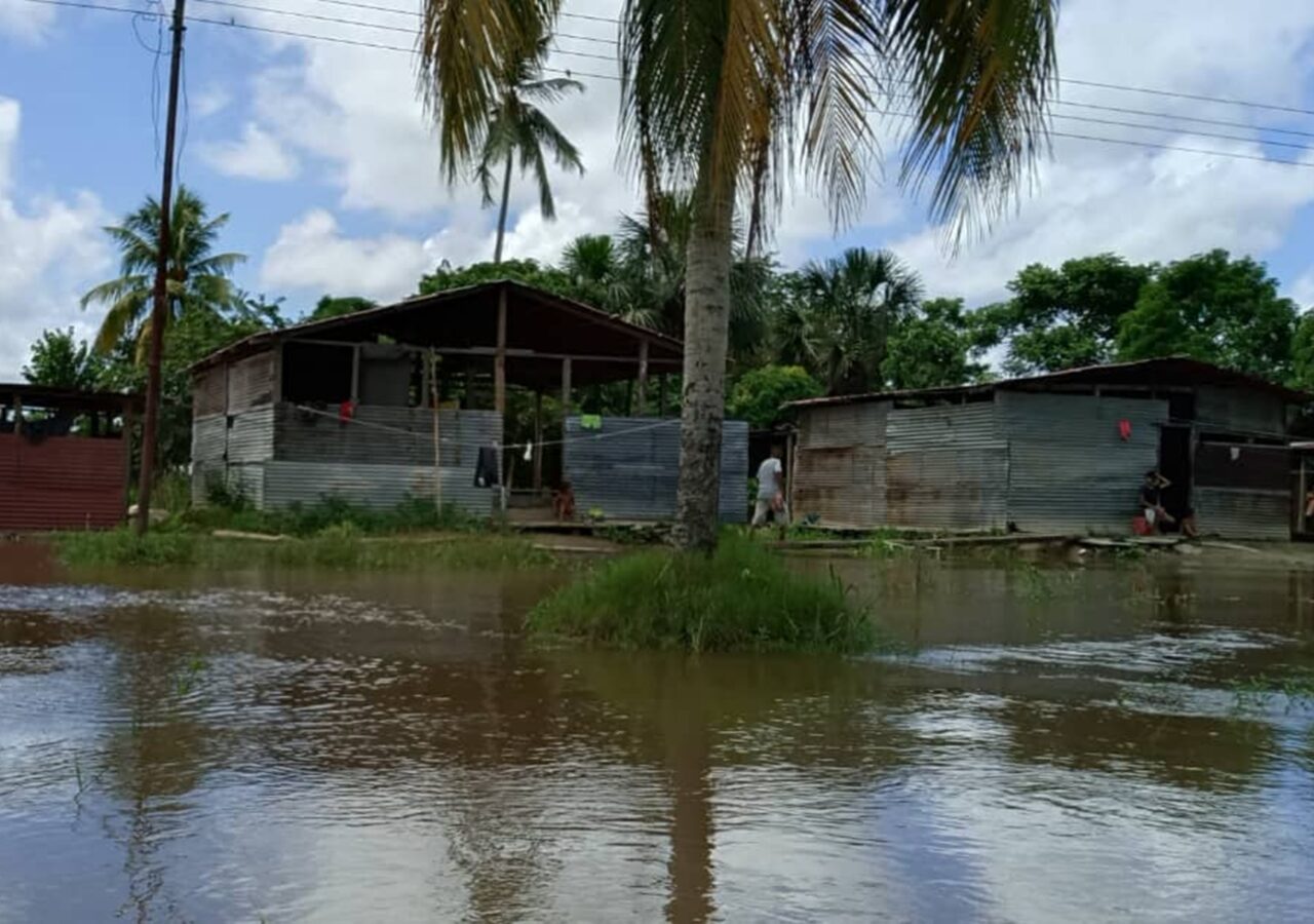 Familias se refugiaron en escuela tras elecciones de alcaldes por crecida del río Orinoco