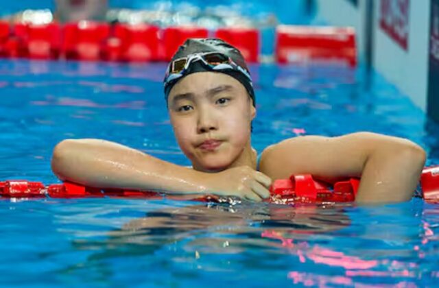 Zidi Yu, la nadadora china de 12 años que hace historia en los Mundiales de Singapur