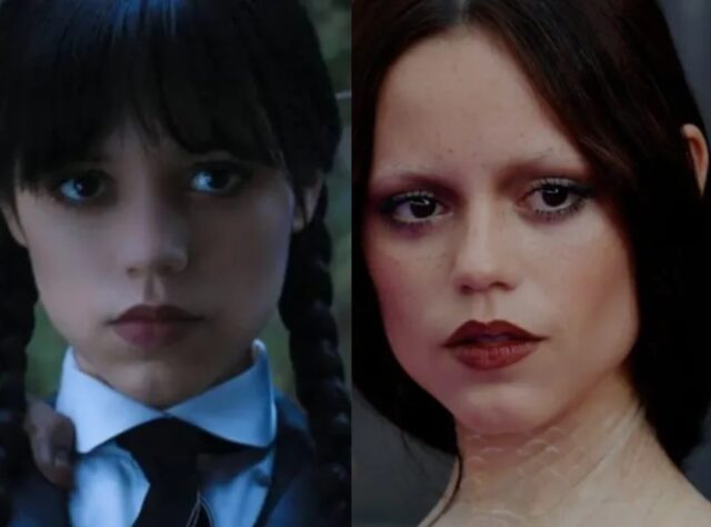 Fotos: El rostro irreconocible de Jenna Ortega causa revuelo en la alfombra azul de Merlina 2