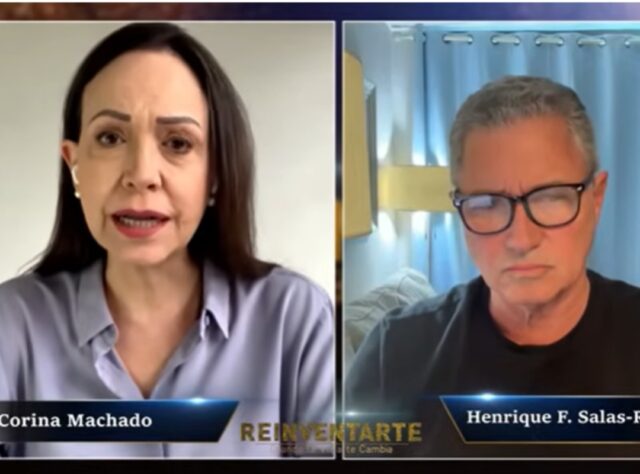 María Corina Machado dijo que hay redes clandestinas para luchar por un cambio