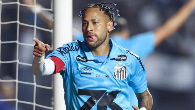 Neymar se lució con doblete para el Santos