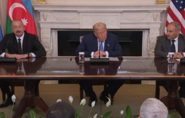 Armenia y Azerbaiyán firman ante Trump un acuerdo para poner fin a su conflicto