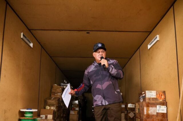 Diosdado Cabello anunció incautación de explosivos supuestamente destinados a "actos terroristas" de la oposición