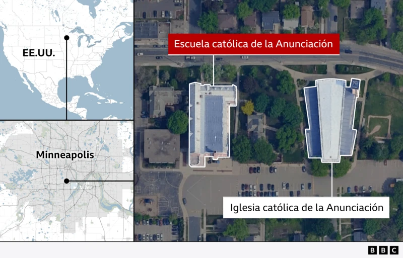 Quiénes son las víctimas y otras preguntas sobre el ataque a la iglesia de una escuela católica en EE.UU.