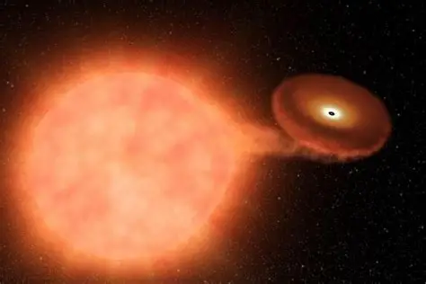 El baile de V Sagittae: una estrella se devora a la otra a 10.000 años luz de la Tierra