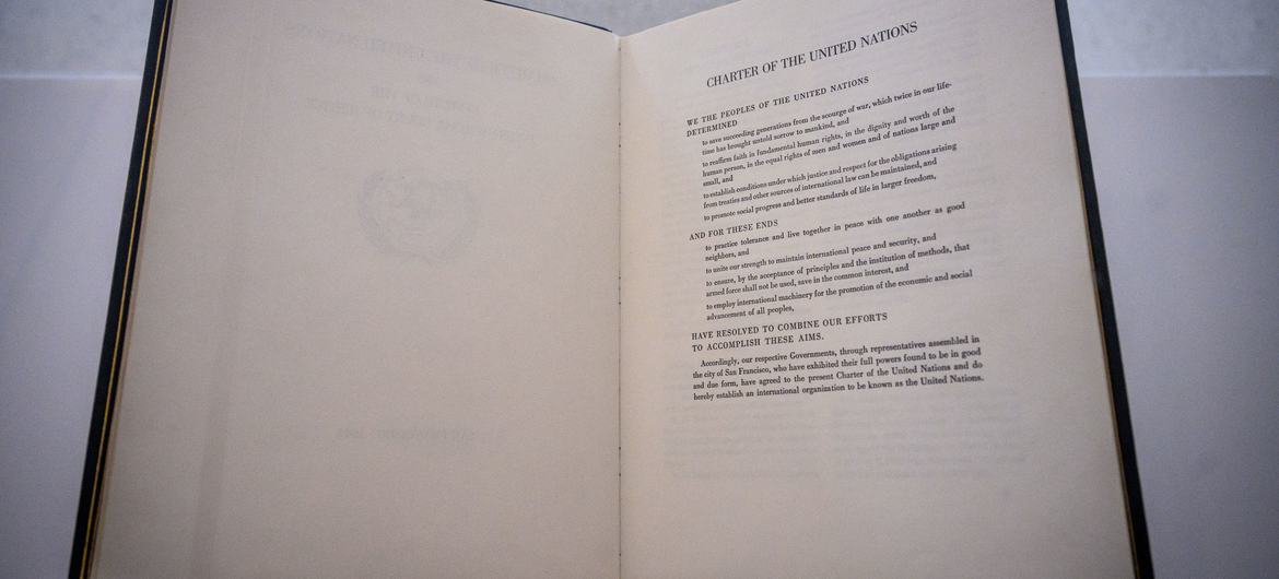 Copia Original de la Carta de las Naciones Unidas.