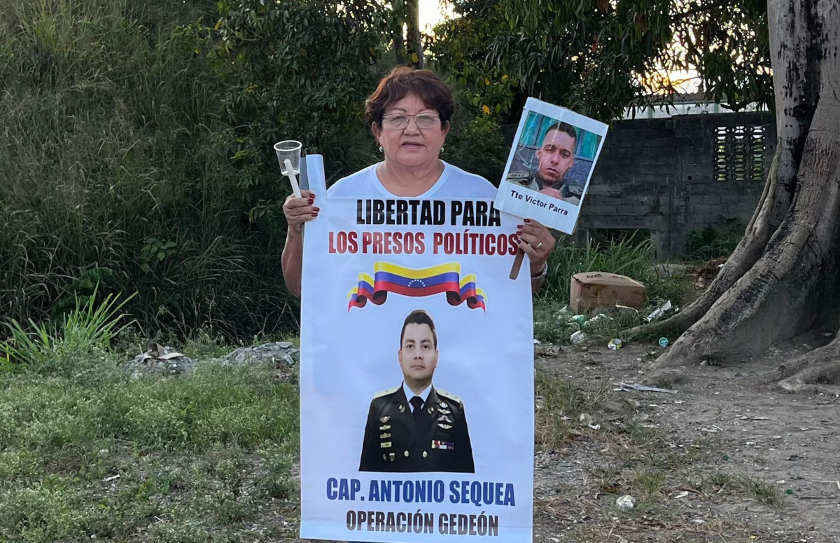 Excarcelada Merys Torres, madre del capitán Antonio Sequea