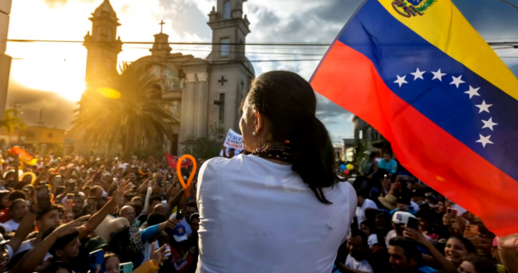 María Corina, paz con libertad…