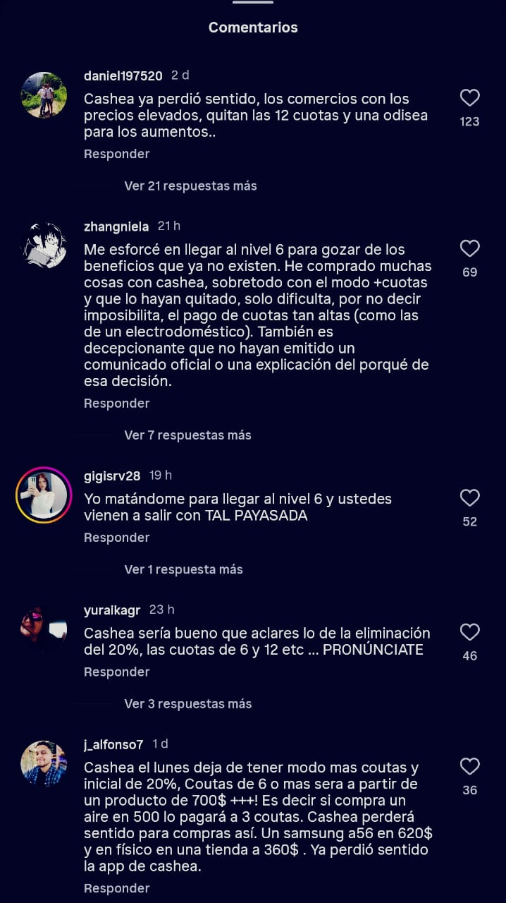Discontent among users: they report that Cashea restricts key benefits Discontent among users: they report that Cashea restricts key benefits