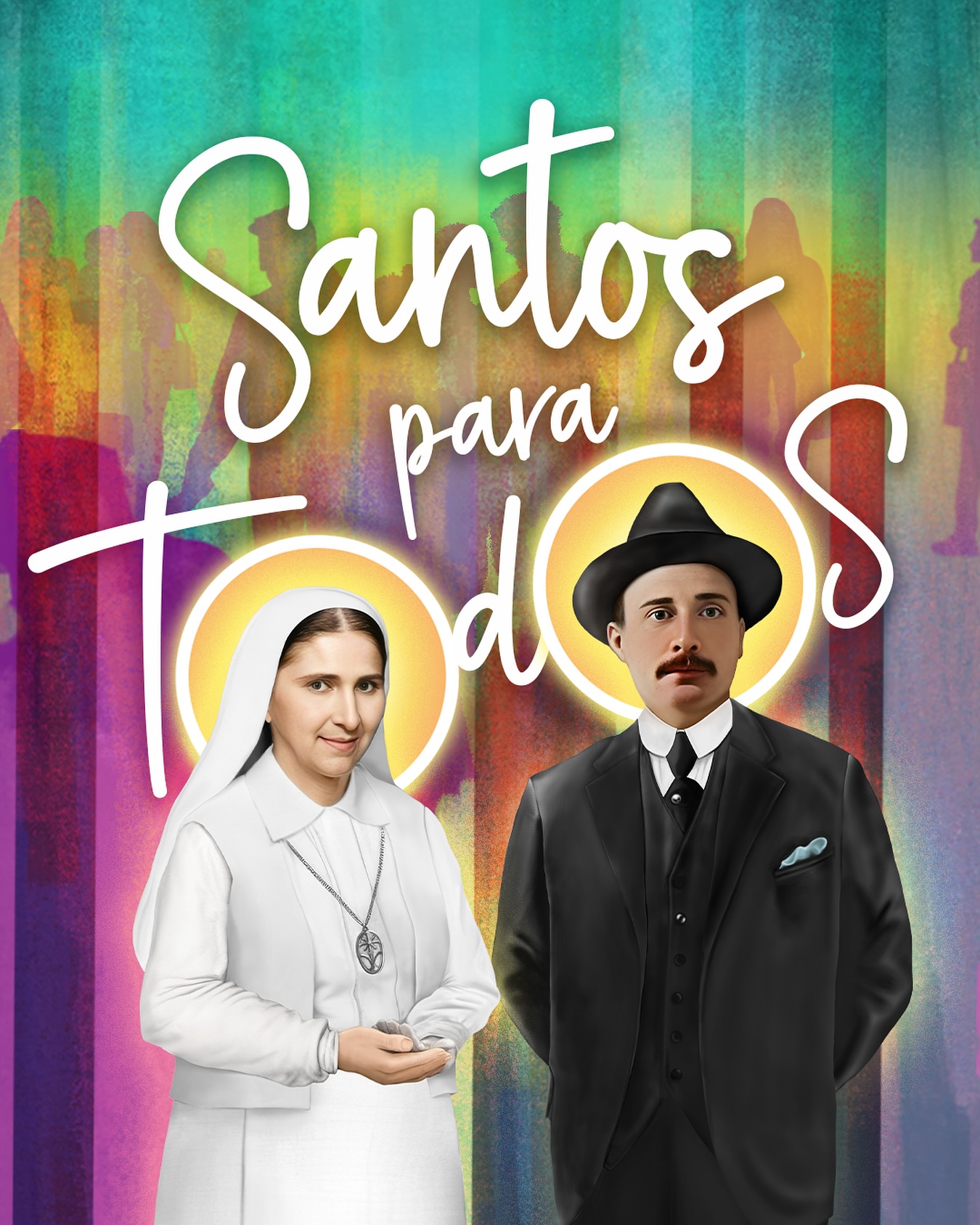 Madre Carmen Rendiles y José Gregorio Hernández, los primeros santos de Venezuela. Foto: Arquidiócesis de Caracas