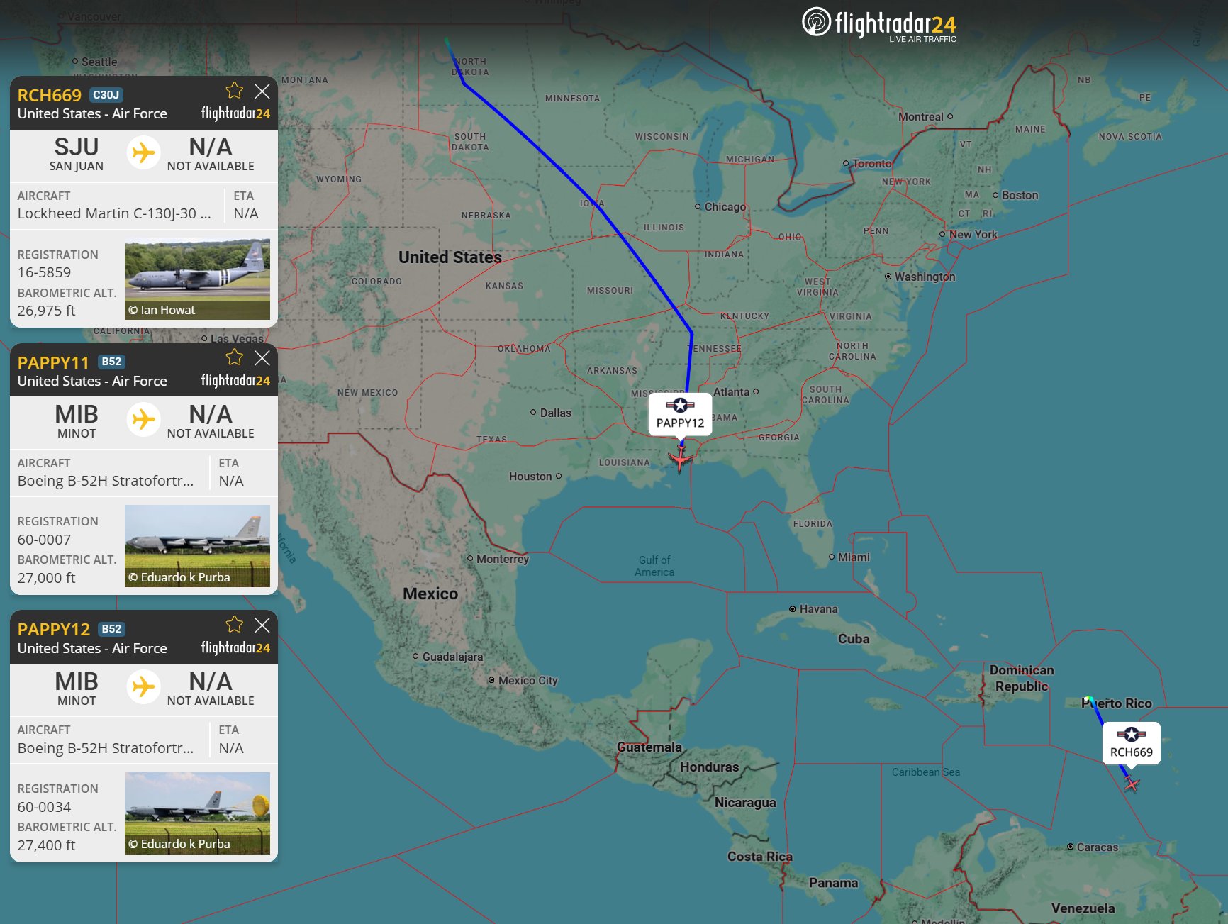 Venezuelan airspace: what you see