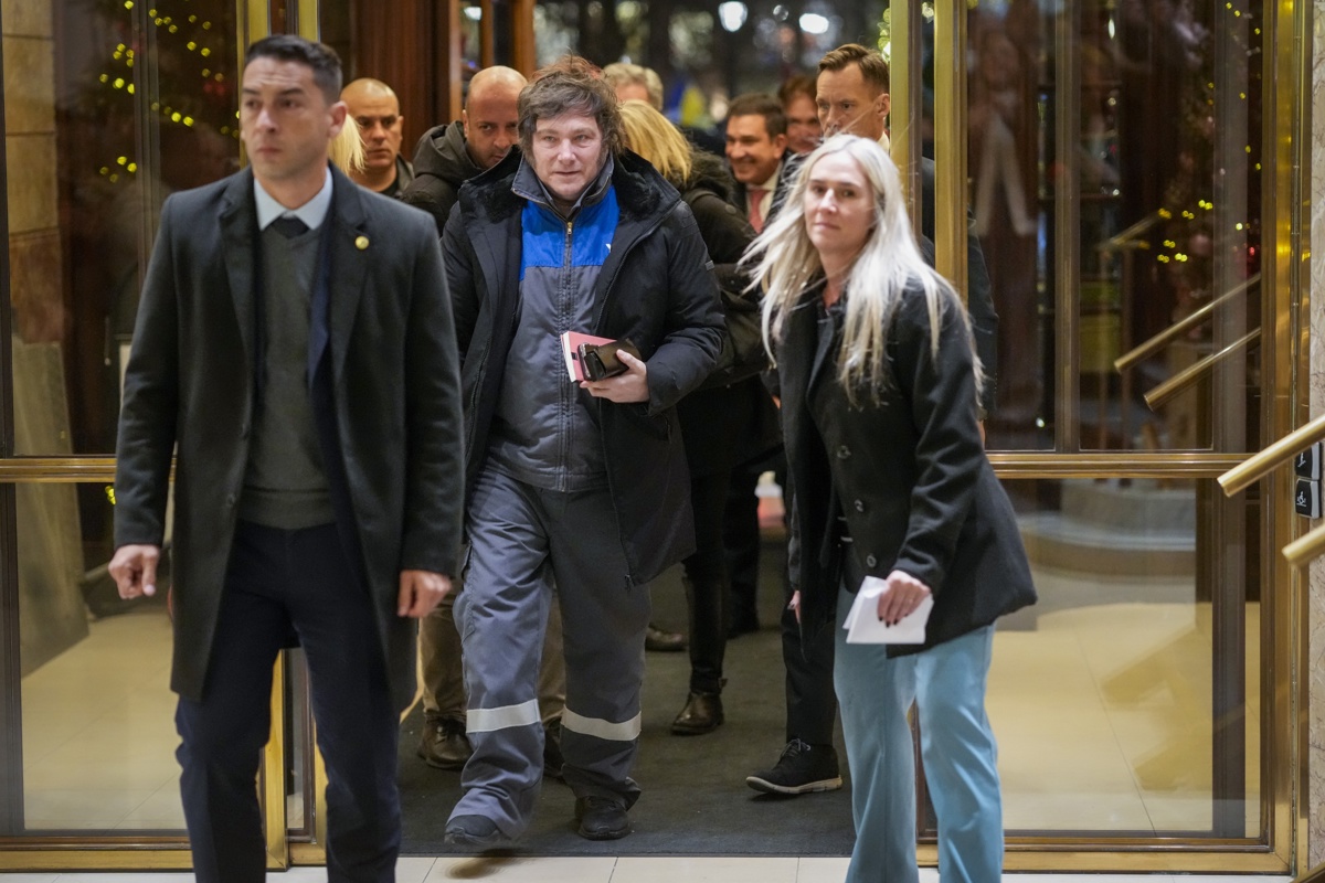 Milei llegó a Oslo para la entrega del Premio Nobel de la Paz a María Corina Machado