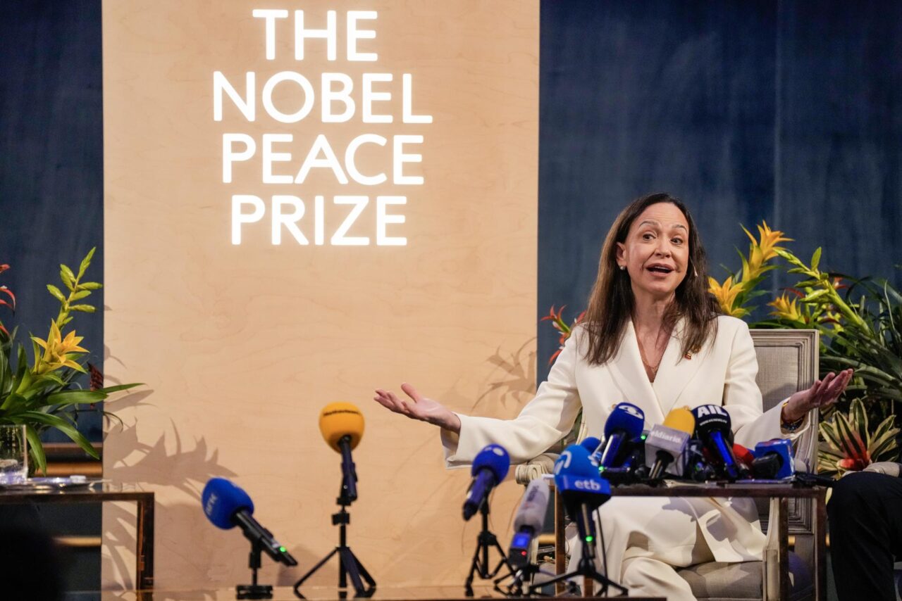 2025 Nobel Peace Prize laureate Maria Corina Machado arrives in Norway