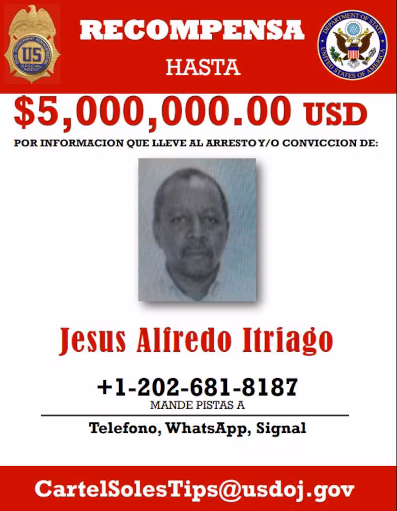 La recompensa de Estados Unidos por ItriagoDOS