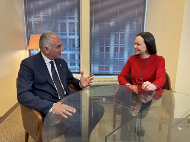 María Corina Machado y el hijo del sah, Reza Pahlaví, se reúnen para tratar el futuro de Venezuela e Irán