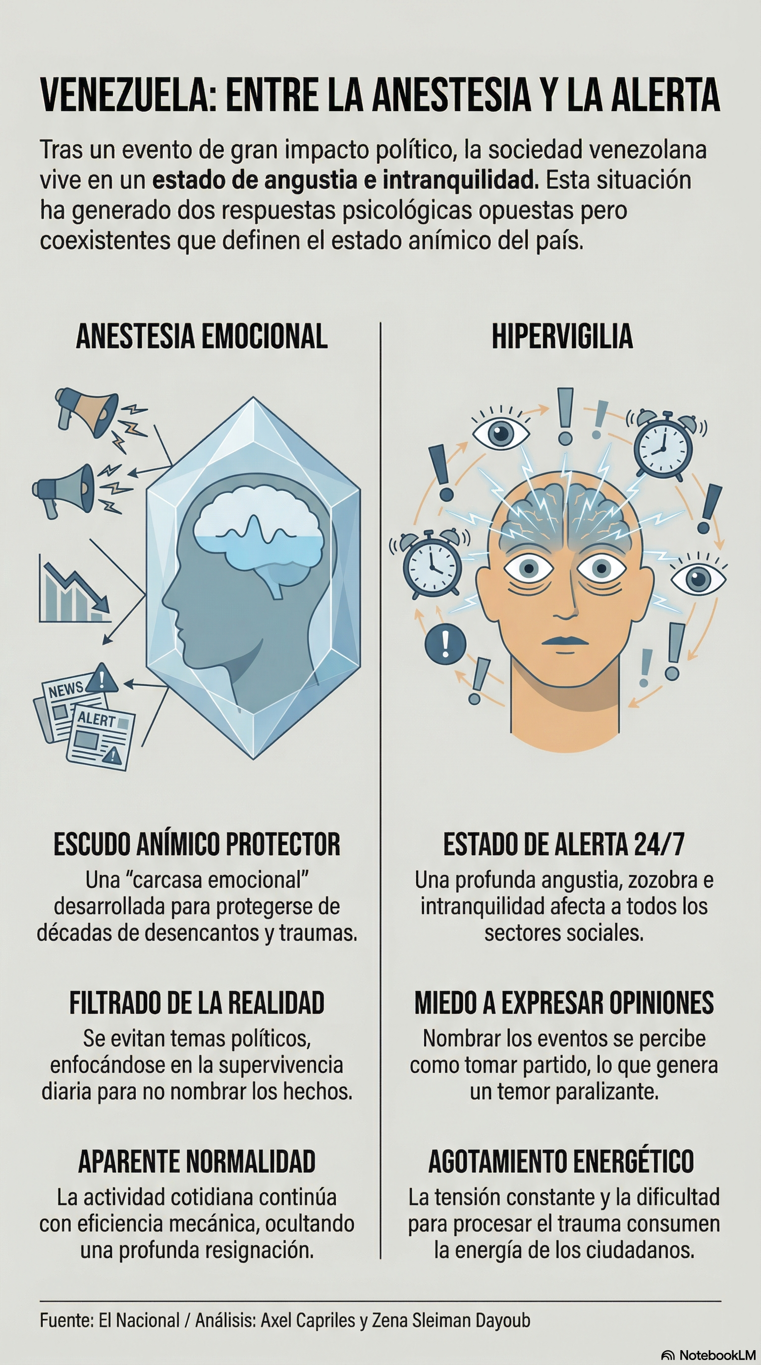 Entre la “anestesia emocional” y la hipervigilia: el país tras la captura de Maduro