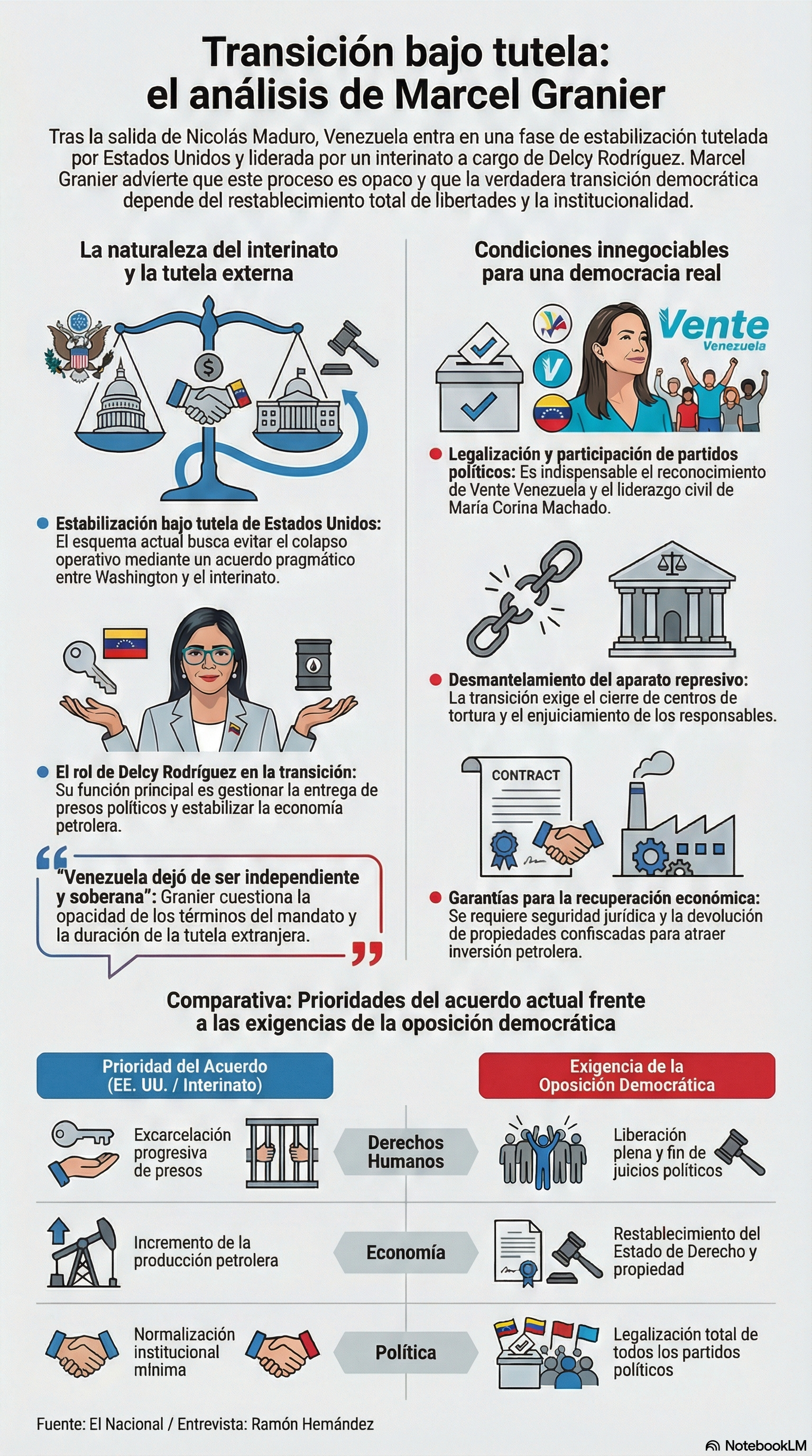 Transición bajo tutela: el análisis de Marcel Granier