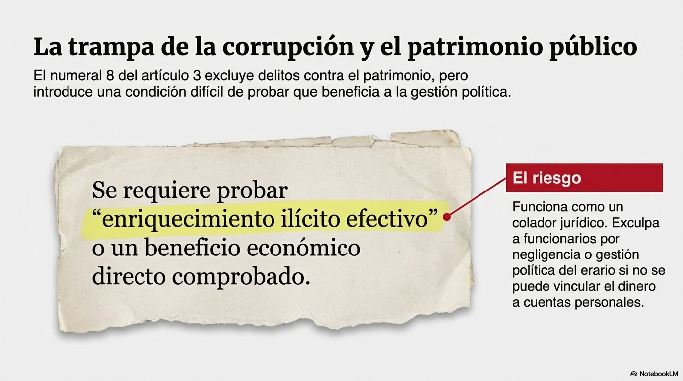 La trampa de la corrupción y el patrimonio público