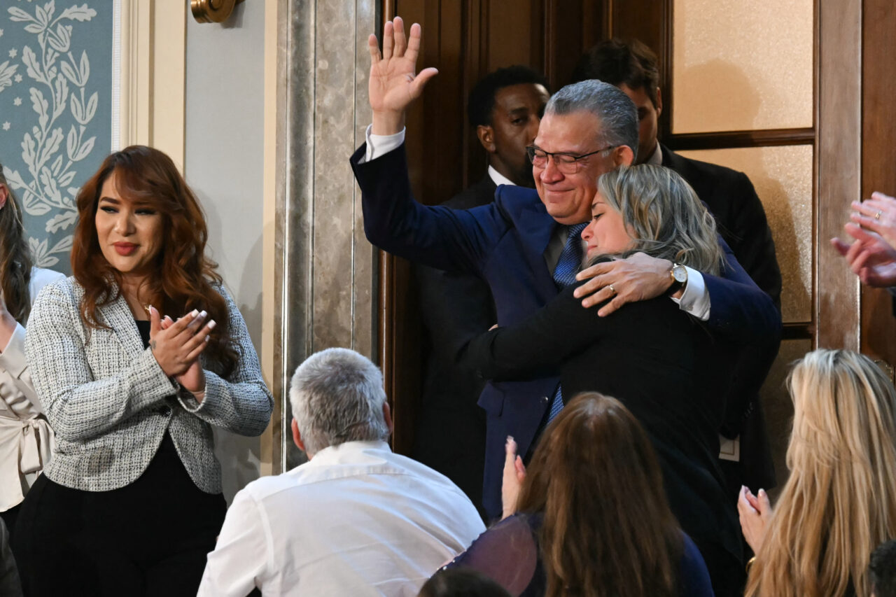 Donald Trump gives the State of the Union address to Congress