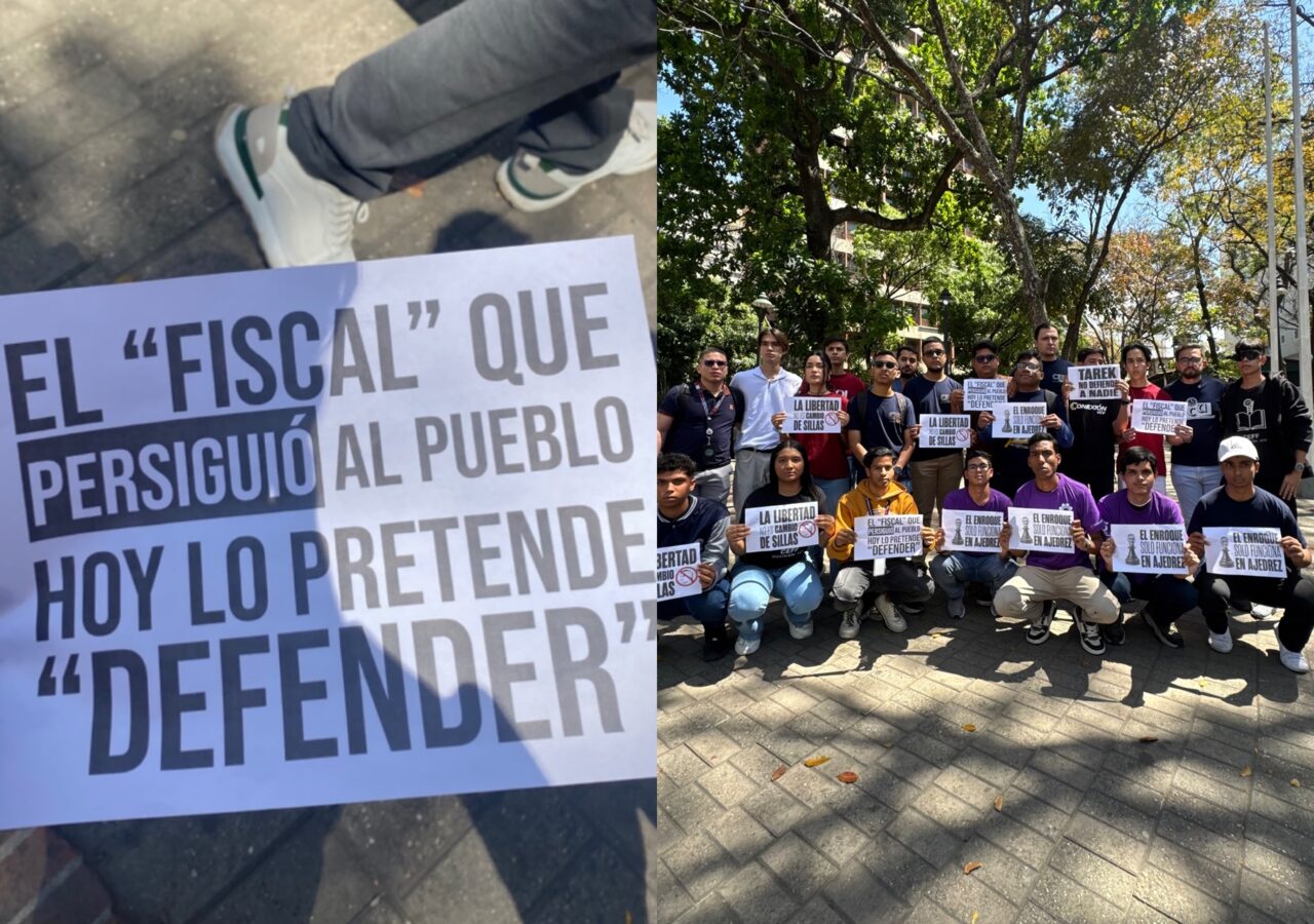 UCV students demand the resignation of Tarek William Saab in front of the Ombudsman's Office