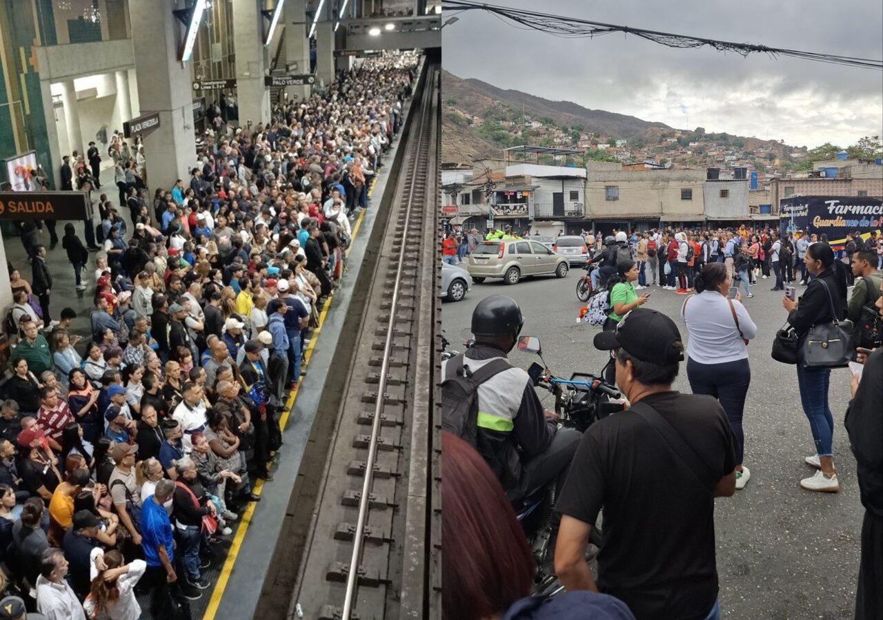 La Gran Caracas colapsó por paro de transporte en reclamo de aumento del pasaje