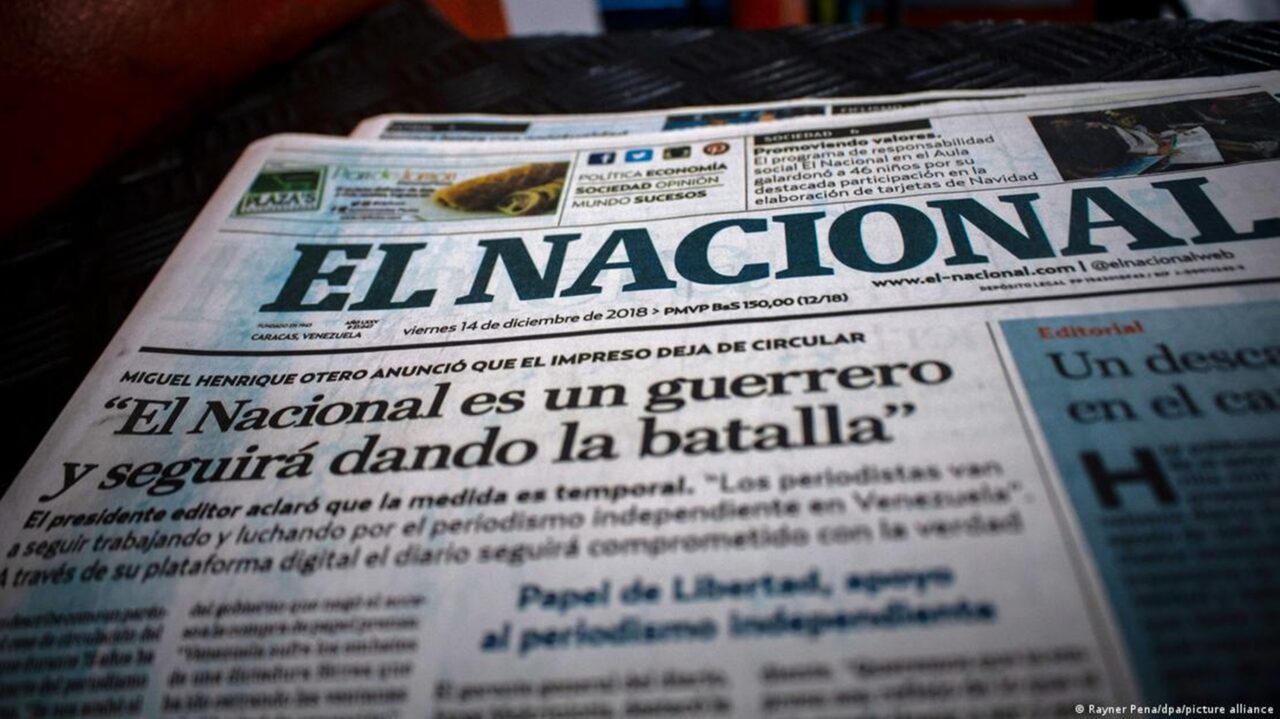 Portada de la última edición impresa de El Nacional.