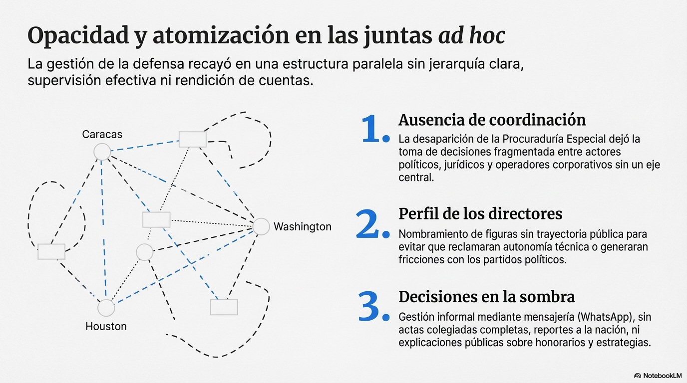Opacidad y atomización en las juntas ad hoc